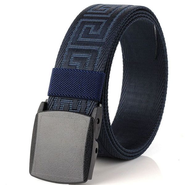 

2020 3.8cm slim men and women canvas belt fashion pom automatic buckle belt for women man outdoor fans tactical equipment, Black;brown