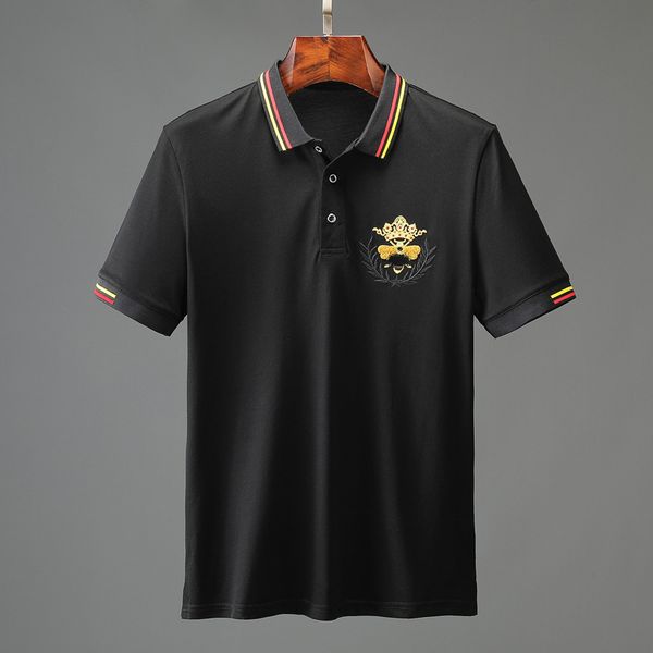 

2020 brand designer summer polo embroidery luxury mens polo shirts fashion shirt men women high street casual tee -3xl, Gray