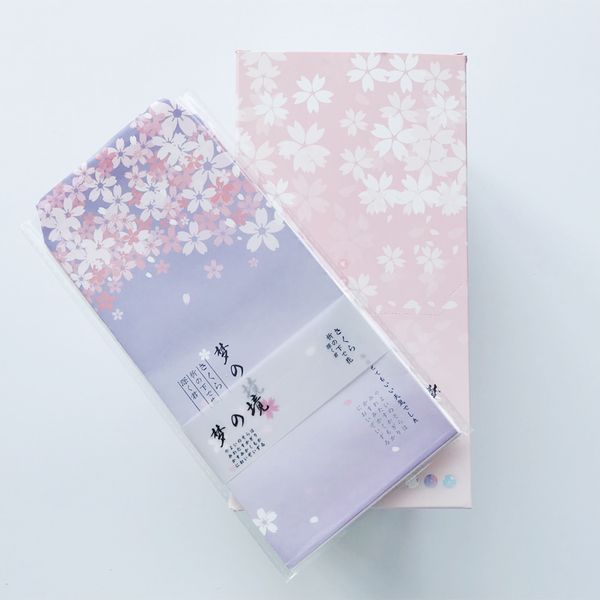 

6pcs/set fantastic sakura floral paper envelope gift wrap diy tool greeting card cover giftbox decor letter writing