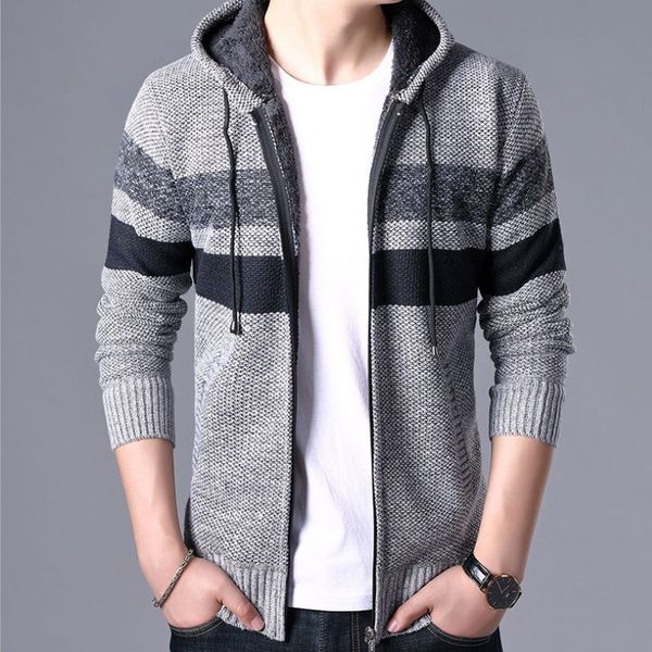 

2019 new hoodies men autumn winter casual style patchwork hooded jacket warm quality mens sweatshirt fashion brand clothing 3xl, Black