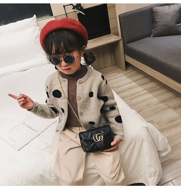 

Baby Girl Kids Сумки Модные корейские мини-детские круглые сумки для девочек Наклонные