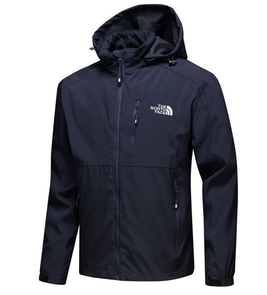 

men's luxury jackets long sleeve windbreaker windrunner men zipper waterproof jacket face north hoodie coats clothes -4xl, Black;brown