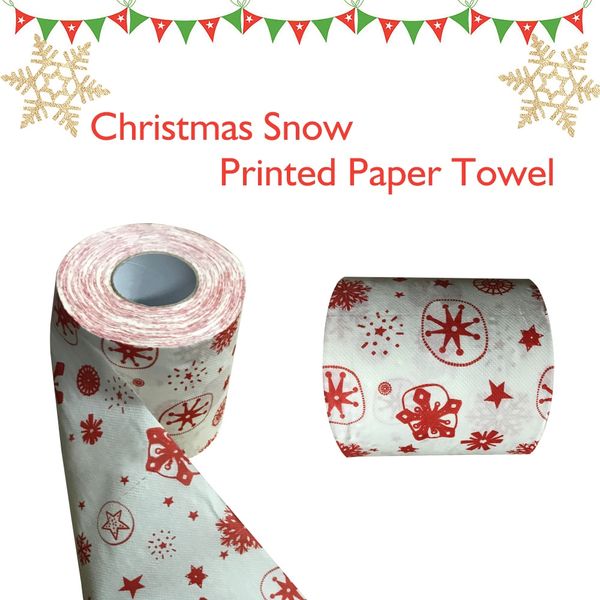 

christmas toilet roll paper home santa claus bath toilet roll paper christmas supplies xmas decor tissue roll 10*10cm
