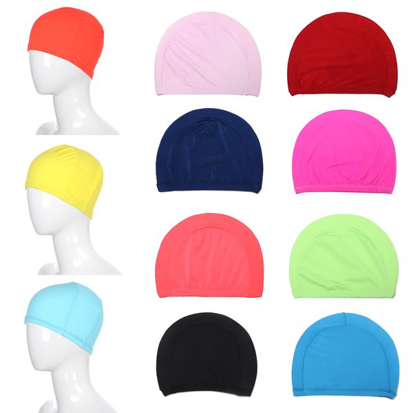 

flexible protect ears long hair sports swim hat pool swimming cap for men women adults bathing caps swimming accessories