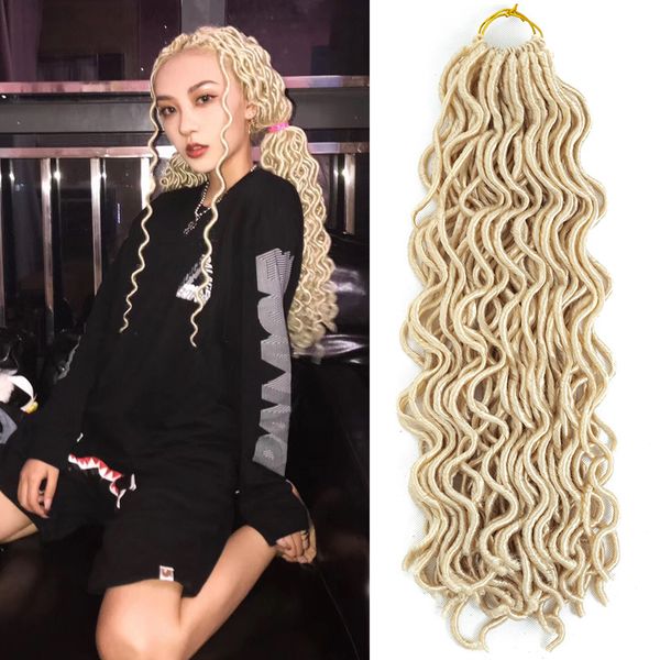 

african wig, wavy black curly, faux locs, curly, hollow, curly hair