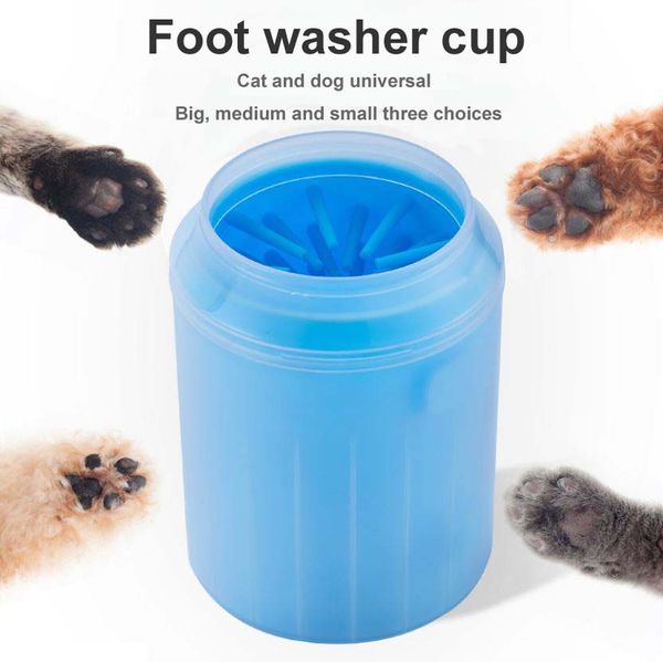 

pet soft silicone combs dog paw washer cup cat foot clean cup dogs cats cleaning tool soft plastic washing brush pet accessories for dog