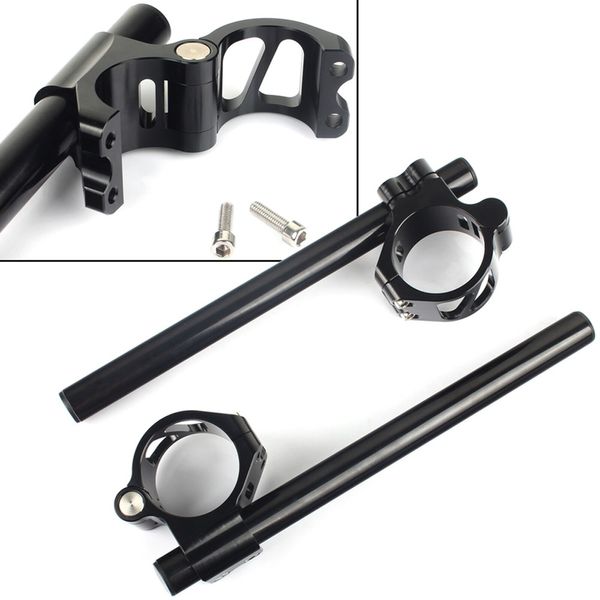 

bikingboy 41 43 45 46 47 48 50 51 52 53 54 55 mm handlebars clip on fork split handle bars motorcycle cafe racer adjustable moto
