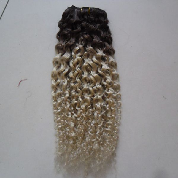 Cabelo brasileiro Weave Bundles Kinky Curly Human Human Extensions Weave Bundles 100g 100% Extensão Humana Human