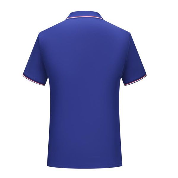 

new cotton copper ammonia fiber striped collar short sleeve polo shirt man woman uniform blue t-shirt sd-2chongfu-45, Black