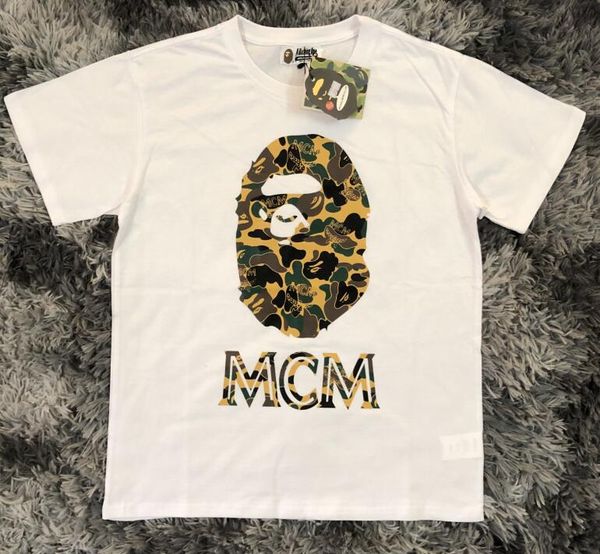 

вокое каево xxl mcm luxury mens конѬђкоѬ t shirt вокого каева мђжин женина, White