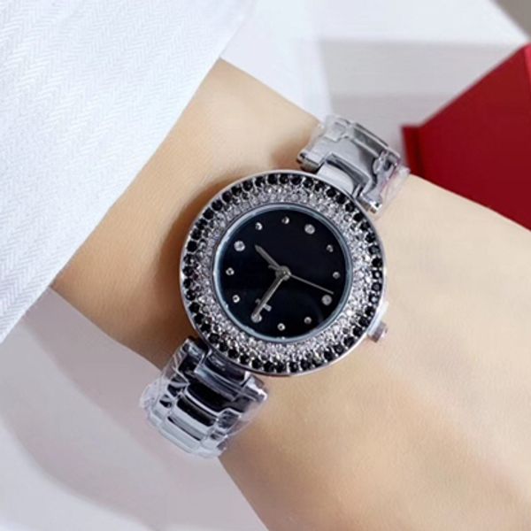 

relojes de marca mujer luxury new women watch nice fashion diamond lady dress watch rhinestone quartz drop shipping wholesale, Slivery;brown
