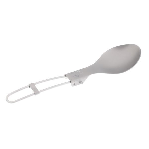 

portable folding titanium soup spoon outdoor tableware for camping picnic backpacking