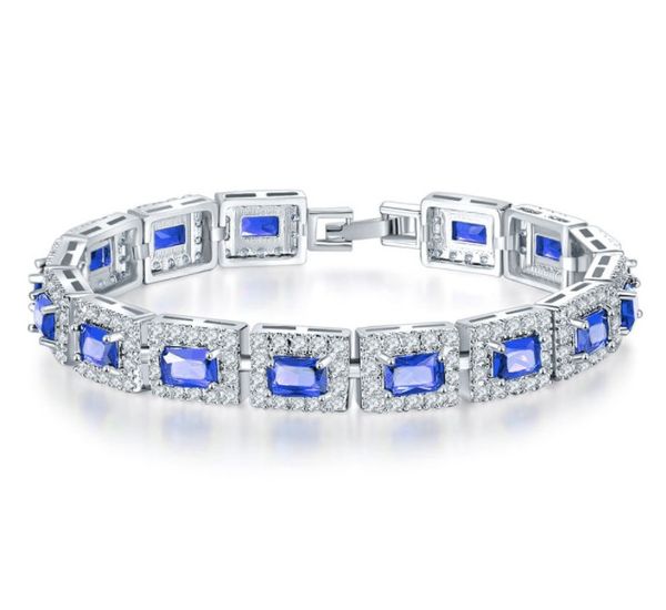 

europe fashion jewelry fit mona lisa crystal from swarovskis multicolor zircon bracelet for woman wedding jewelry, Black