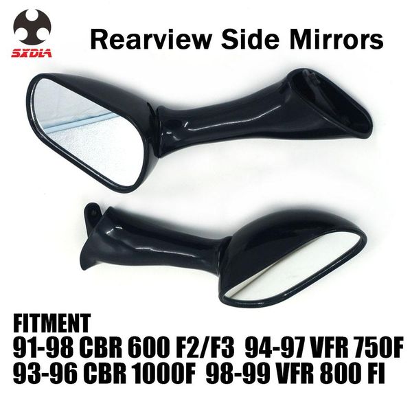

motorcycle rear side rearview mirror rear view for cbr600 f2 f3 1991-1998 cbr1000f 1993-1996 vfr750f 94-97 vfr800fi 98 99