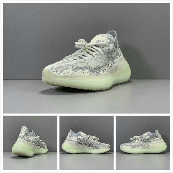 

2019 new kanye 380 v3 citrin alien black white alien green yellow pink sneakers men women fashion running shoes size 36-46