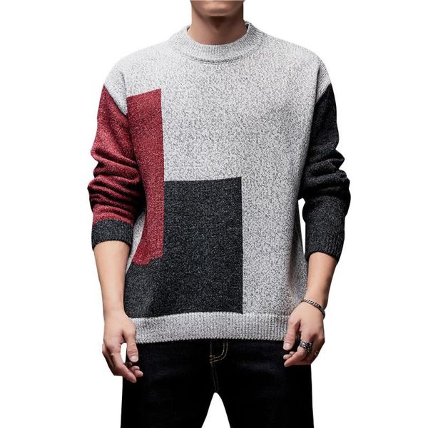 

korean men fashion clothing pullover sweater man jumper knitting unlined upper garment trend autumn winter dress pull homme, White;black