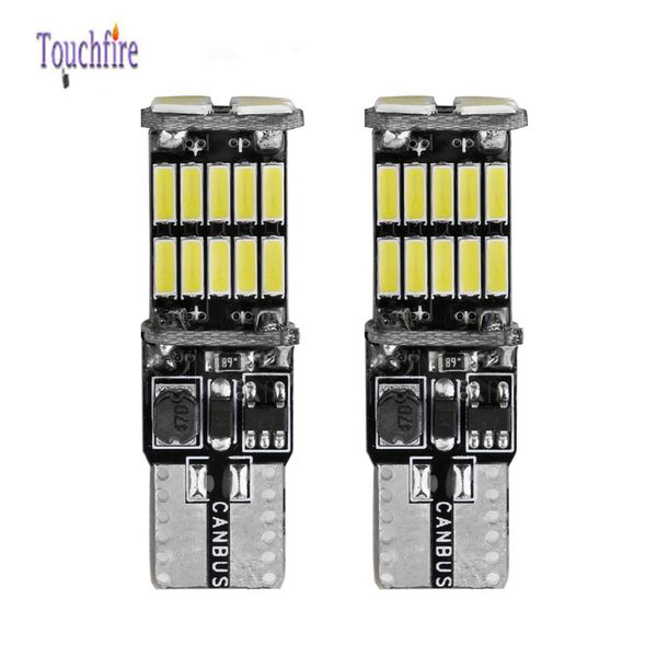

100pcs led t10 w5w 194 canbus 4014 26smd car bulb reading side marker parking interior map light 6000k for motocycle wholesale