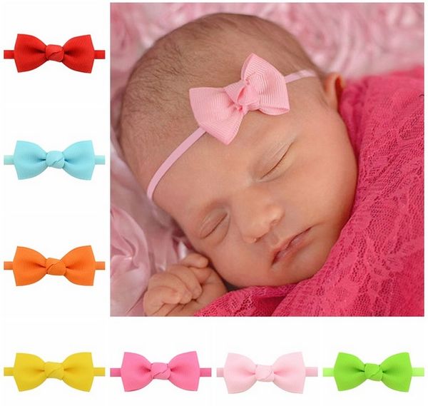 Small Cute Bowknot Headbands Hairbands Hair Elastics Band For Baby