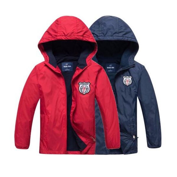 

new 2019 fashion children's boys/girls fleece jacket kids coat hoodies windbreakers boys sport jackets 3-12t for spring autumn, Blue;gray