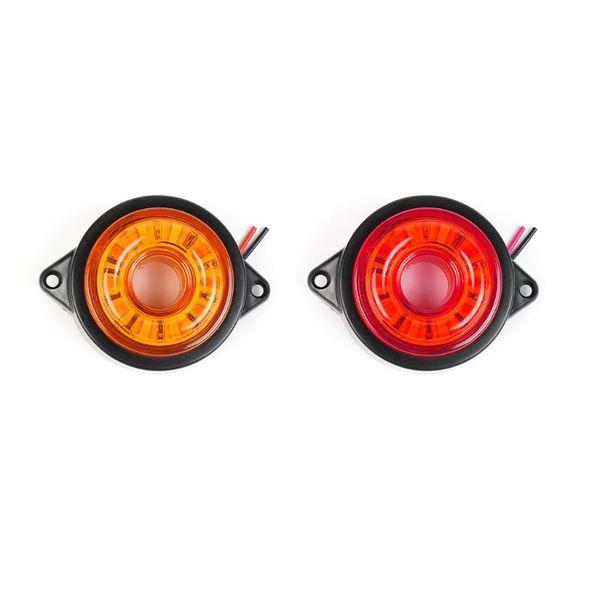 

5pcs leds car round side marker 10-30v lights truck lights round trailer lamp