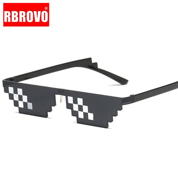 

rbrovo 2020 quadratic sunglasses women mosaic luxury man/women sun glasses vintage classic outdoor gafas de sol mujer, White;black