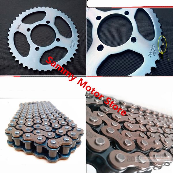

gs125 gn125 roller motorcycle chain with 38t/41t/43t/45t 14t front rear sprockets
