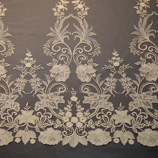 

1yard water soluble lace fashion african embroidery lace diy wedding dress clothing accessories home curtain decoration fabric, Black;white