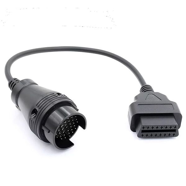 38pin Cabo de Conector de Diagnóstico de Carro para Benz 38 Pin Masculino a 16 Pin Feminino OBD2 OBDII Adaptador de Conector Ferramenta de Diagnósticos