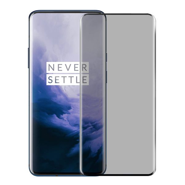 

3d изогнутый полное покрытие экрана протектор для oneplus 7 7т 8 профессиональная 7pro 7т про 9н закаленное стекло анти-шпион-блики писк