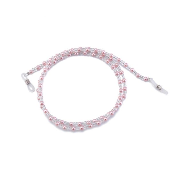 

1pc fashion pearl beaded sunglass reading glasses eyeglasses chain cord holder rope for fashion men women ing, Silver
