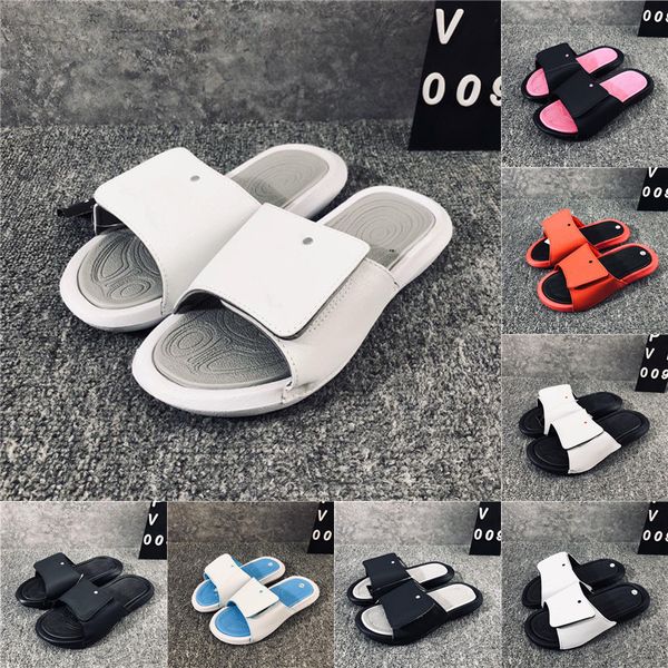 

2020 новый тапочки hydro v ретро ss multi-color мужчины женщины розовый черный белый summer sandy beach обувь размер 36-45, Black