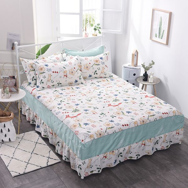

lovely white flower petbedspread bedclothes, fashion cotton bed skirt, single princess, bed sheet, bed skirt 1.5/1.8/2.0m meter