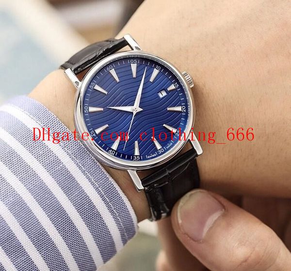 

2020 3 style luxury watch new aquaterra co-axial leather strap black dial 41mm automatic mens fashion men watches, Slivery;brown