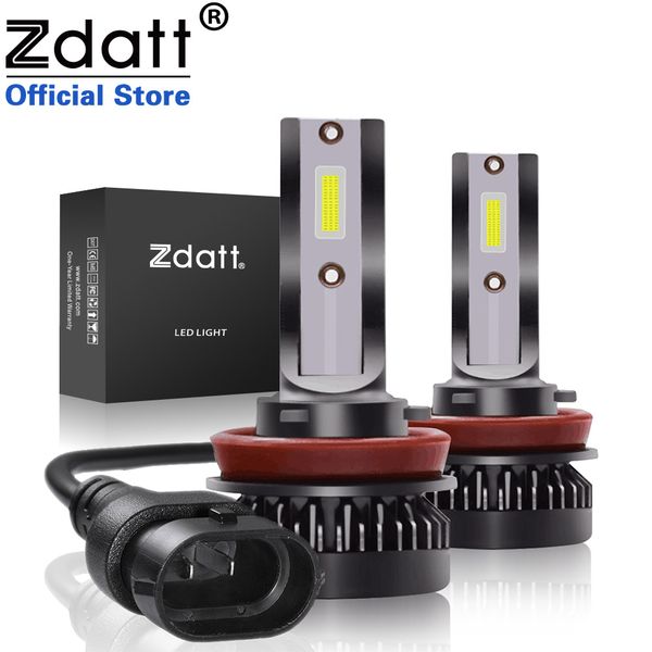 

zda8000lm mini h7 led car light headlight bulbs 60w h1 led h8 h9 h11 9005 hb3 9006 hb4 auto 12v fanless lamps automobiles