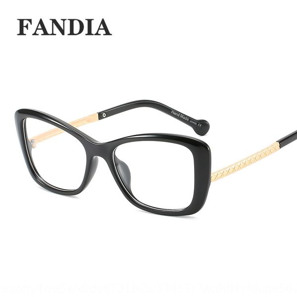 

95174 metal craft cat frame myopia frame all-match women's plain myopia glasses glasses, Silver
