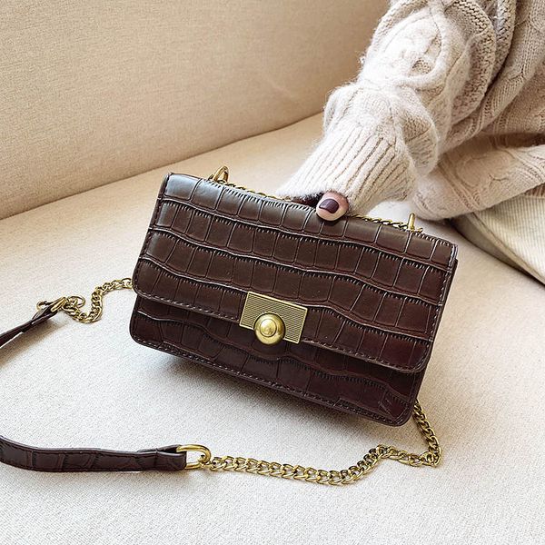 

винтажная сумка женщины кожа crossbody сумка ретро сплошной цвет плеча женский закрылков bolso mujer женщин сумки и кошелек