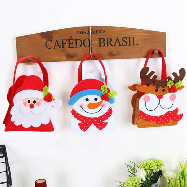 

creative gift bag merry christmas gift christmas santa claus reindeer snowman gifts candy bag xmas home decor for kids