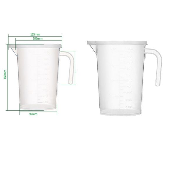 

2pcs household kitchen rice liquid milk oil water measuring cups 1000ml