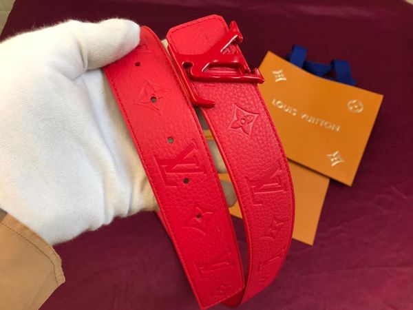 

fashion classic letter buckle men and women belt leather jeans casual pants men and women belt with box size 4.0, Black;brown