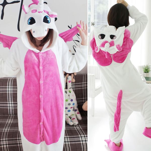 

warm flannel pajamas for women pajama couples cartoon sleepwear animal onsies pijama adulto unicorn panda stitch pijamas, Blue;gray