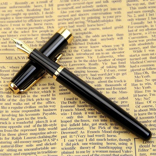 

предел показывает стандартный классический офис серебро черный бизнес металл авторучка перо средний золотой отделкой подарок авторучка