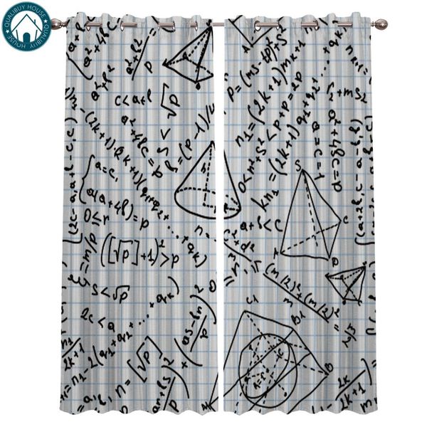

mathematics formula note formula equation geometry curtains large window living room curtains high blackout curtain