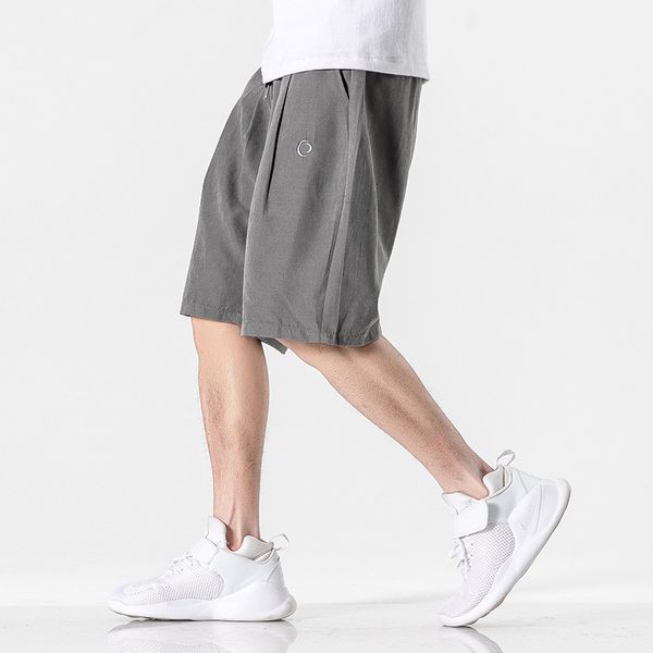 

designer men's luxury casual shorts 2020 summer tide brand trend five points overalls men's wild loose sports pants 3 colors size, White;black