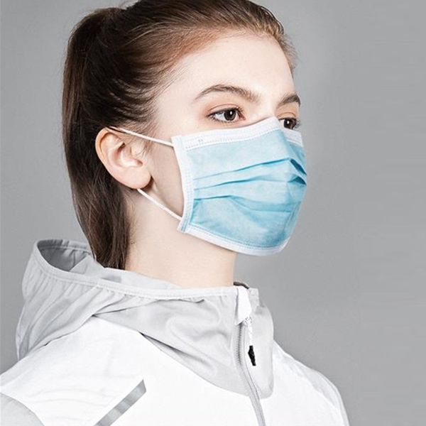 

dhl disposable face masks three layer protection earloop face mouth masks facial masks non woven disposable anti-dust marks
