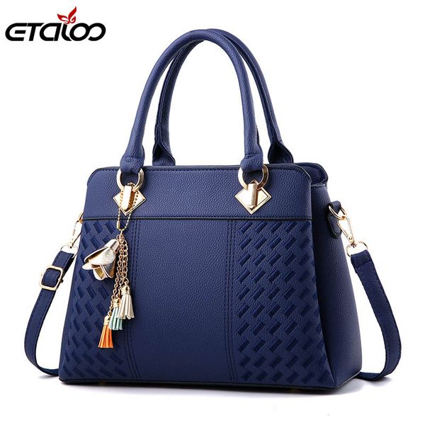 

fashion women handbags tassel pu leather totes bag handle embroidery crossbody bag shoulder style hand bags women's