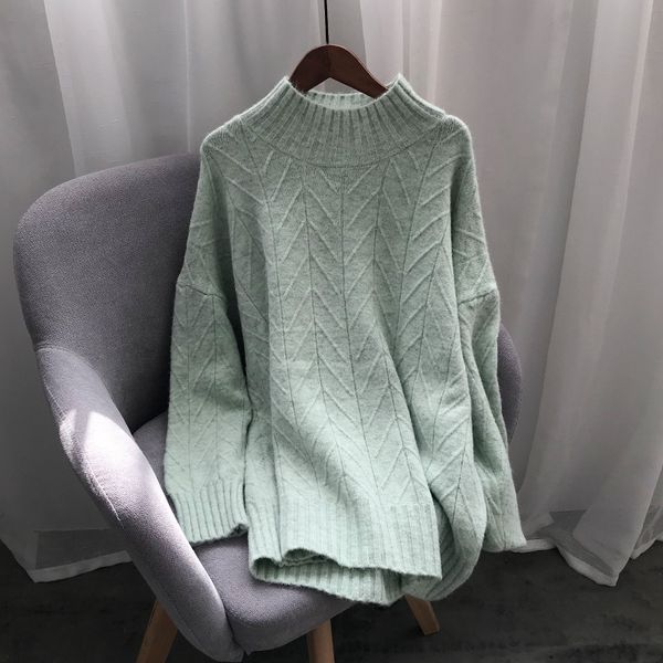 

fashion brief turtleneck sweater women long sleeve solid thick knitted pullover sweaters quality casual warm knitwears, White;black