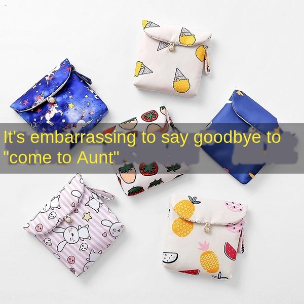 

travel aunt towel storage convenient cartoon storage sanitary napkin sanitary napkin bag cute multi-functional monthly bag