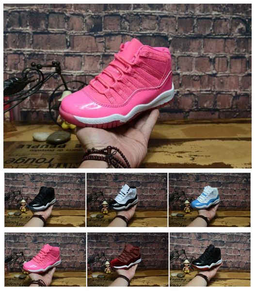 

стильные дети дети 11 обувь кроссовки новая мода разводили конкорд тренажерный зал красный легенда синий space jam 11s спортивная обувь пода, Black