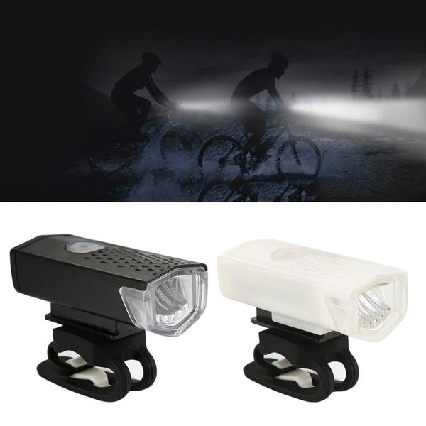 

bike headlight bicycle light usb rechargeable 300 lumen 3 modes front light lamp cycling led lantern