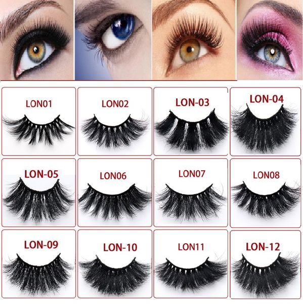 

mink eyelashes eye makeup 5d 25mm mink false lashes soft natural curling cross fake eyelashes eye lashes extension beauty tools